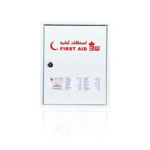 3W Healthcare – First Aid Box Metallic White, Medium – 3WF-075M