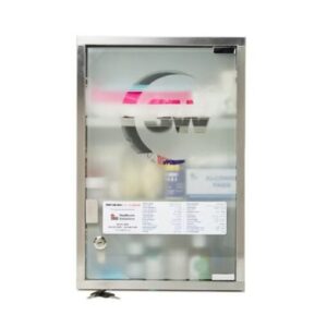 3W Healthcare – Stainless Steel First Aid Cabinet Medium, 30 x 12 x 30cm – 3WF-9331-FAB