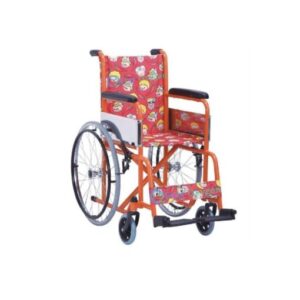 3W Healthcare – Steel Children’s Wheelchair Orange, 95 x 53 x 87.5cm – 3WG-802-35