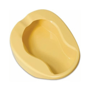 Durable Conventional Plastic Bed Pan, Yellow
