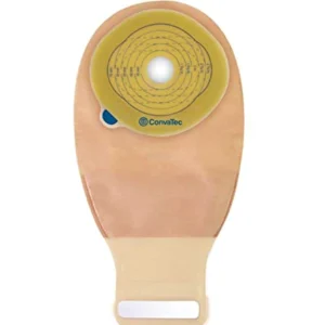 Esteem + One-Piece Drainable Cut-to-Fit Pouch w/ InvisiClose, Filter, Modified Stomahesive, one-sided comfort panel 12″ Opaque, 2 2/5″ by 2 3/4″ (60/70mm)
