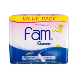 Fam – Romance One Step Maxi Non-Wings Super Sanitary Pads – 40 Pads
