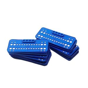 Individual Plastic Bracket Trays Blue Base-Clear Top