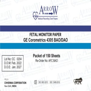 Arrow AFC BAO CTG Recording Paper 152mm x 90mm x 150 sheets (70 Packets/Box)