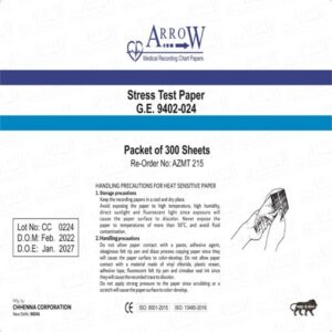Arrow AZMT 215 ECG Recording Paper GE MARQUETTE 9402-024 (7 Packets/Box)