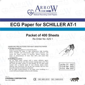 Arrow AZS 1 ECG Recording Paper 90 mm x 90 mm x 400 sheets (5 Packets/Box)