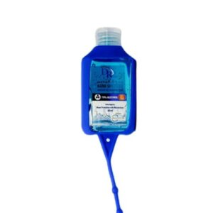 Dr Hygiene – Hand Sanitizer 60ml with Silicone Rubber Holder, Blue – HYGP-1006
