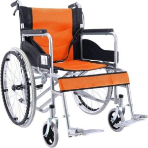Foldable Lightweight Manual Wheelchair – Orange