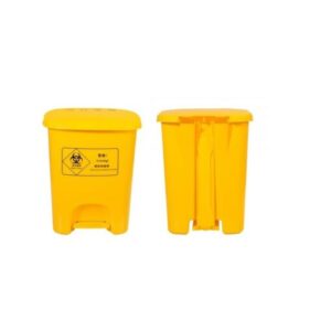 Garbage Waste Dustbin with Step On Pedal, Yellow, 30L