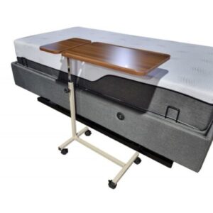 Height Adjustable Overbed Table on Wheels