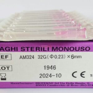 Mesotherapy Luer Needles 0.23X 6MM 32G REF AM324 100 PCS (BOX)