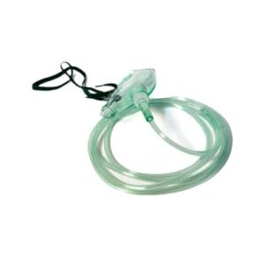 MMC – Oxygen Mask with 2m Tubing, Green – RESC-5049