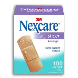 Nexcare – 656-100 Sheer Bandages, 72X25Mm, 100/Box
