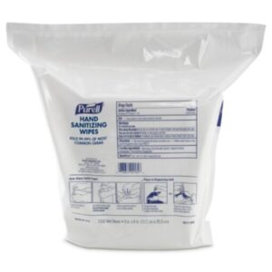 Purell – Wall Mounted Hand Sanitizing Wipes, 1200 Count Refill Bag – 9118-02