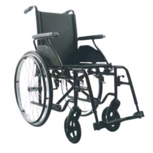 Rehamo Steely Black Steel Wheelchair – 18 Inch