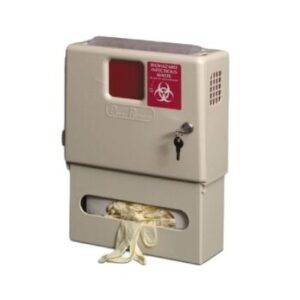 Sharps Box, Wall Mounted 5 Litre, Wall Mount Sharp Box Holder With Gloves Holder