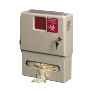 Sharps Container Locking Cabinet with Gloves Holder – DMSWM -T4.6
