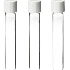 Test Tube Glass Borosilicate (16 X 100MM MEDIUM WALL RIMLESS AUTOCLAVABLE IDEAL FOR CULTURE WORK)