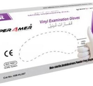 Per4mer Vinyl disposable Gloves, powder free, medium non-sterile