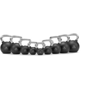 Ziva – Performance Virgin Rubber Kettlebell, Black/Grey
